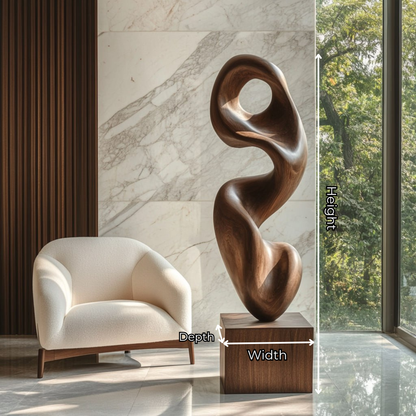 Organic Flow Sculpture for Contemporary Interior Statement