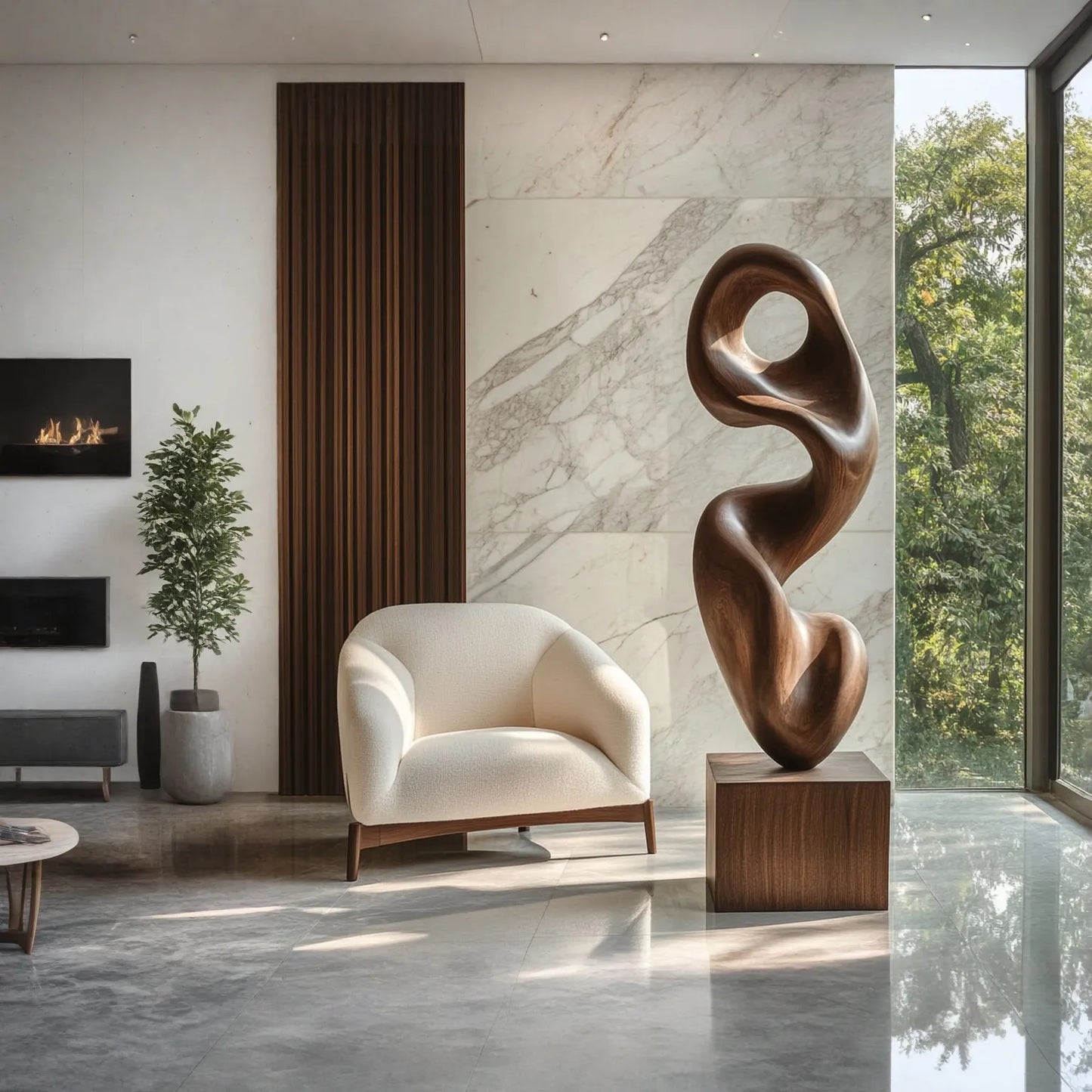Organic Flow Sculpture for Contemporary Interior Statement