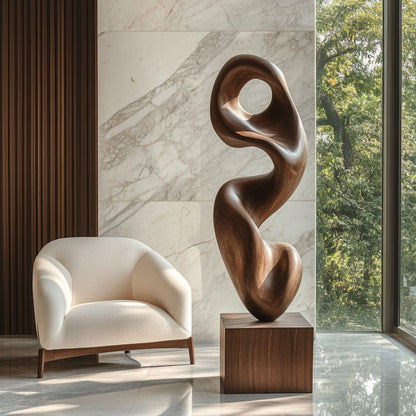 Organic Flow Sculpture for Contemporary Interior Statement